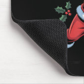 Santa Playing Lacrosse Funny Holiday Christmas Xma Mousepad (Ecke)