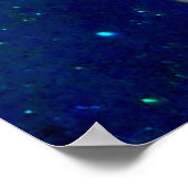 SANTA PLAYING SAX, MUSIKALISCHE CHRISTMAS NIGHT PA POSTER (Ecke)