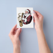 Santa Playing Saxophon Xmas Musiker Saxophonist Flyer (Gruppe)