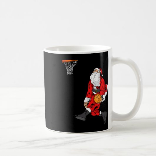 Santa Playing Sketll Slam Dunk Weihnachtsgeschenk Kaffeetasse (Rechts)