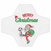 Santa Playing Soccer Cool Fußball (Flach)