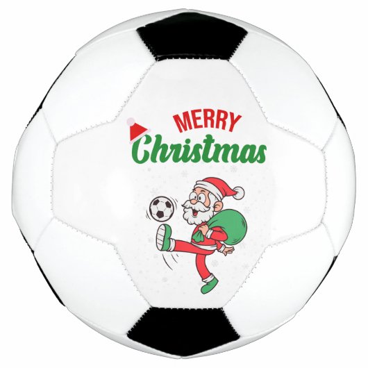 Santa Playing Soccer Cool Fußball (Vorderseite)