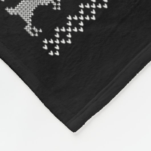 Santa Playing Soccer Football Ugly Christmas Sweat Fleecedecke (Ecke)