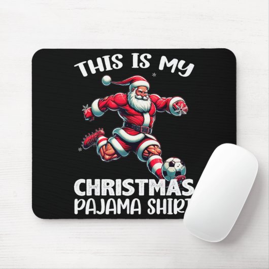 Santa Playing Soccer Srt, This Is My Christmas Paj Mousepad (Mit Mouse)