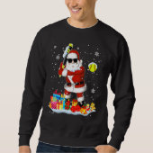 Santa Playing Softball Cool Weihnachten Santa Soft Sweatshirt (Vorderseite)