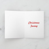 Santa Playing the Blues Feiertagskarte (Innenseite)