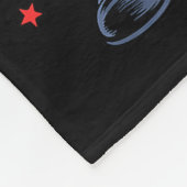 Santa Playing Trombone Funny Holiday Christmas Xma Fleecedecke (Ecke)