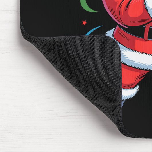 Santa Playing Trombone Funny Holiday Christmas Xma Mousepad (Ecke)