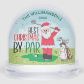SANTA PLAYS GOLF BEST CHRISTMAS BY PAR NAME YEAR SCHNEEKUGELN (Rückseite)