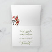 Santa Plays Golf - T-Shirts der Saison Karte (Innenseite)