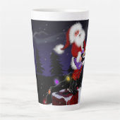 Santa Plays Guitar Milchtasse (Vorderseite)