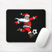 Santa Plays Soccer Christmas Srts Women Men Kids L Mousepad (Mit Mouse)