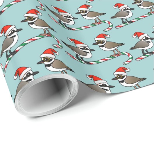 Santa Plovers Geschenkpapier (Rolleneckpunkt)