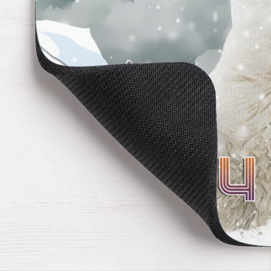 Santa Polar Bear | Beary Christmas Mousepad (Ecke)