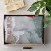 Santa Polar Bear | Beary Christmas Paper Seidenpapier (Geschenk)