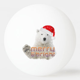 Santa Polar Bear | Beary Christmas Pong Pong Ball Tischtennisball