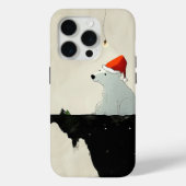 Santa Polar Bear Case-Mate iPhone Hülle (Rückseite)
