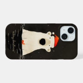 Santa Polar Bear iPhone 15 Hülle (Rückseite (Horizontal))