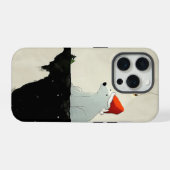 Santa Polar Bear iPhone Hülle (Rückseite (Horizontal))