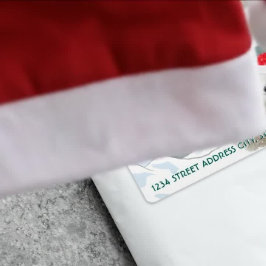 Santa Polar Bear | Zollrechtliche Rücksendeadresse Adressaufkleber