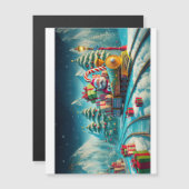SANTA POLAR EXPRESS CHRISTMAS EVE MAGNETKARTE (Vorne/Hinten)