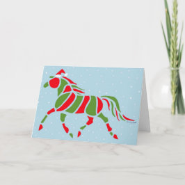 Santa Pony Feiertagskarte