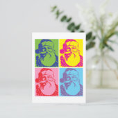 Santa Pop Art Frohe Weihnachten (Stehend Vorderseite)