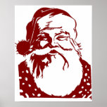 Santa Pop Art Frohe Weihnachten rot Poster<br><div class="desc">Durch populäre Anfrage Nun,  endlich hier ist es.</div>