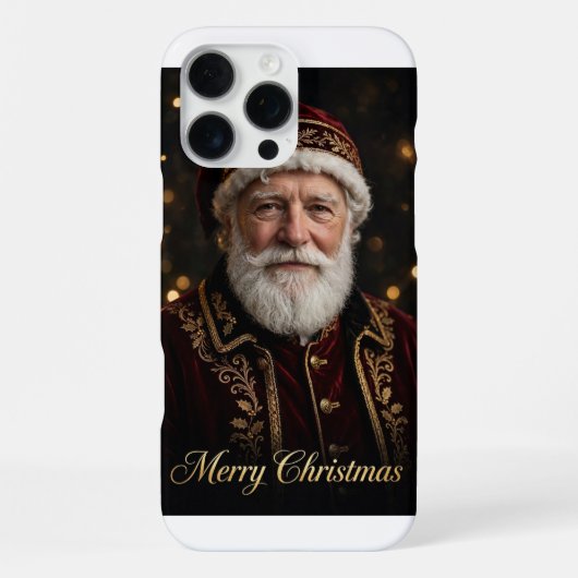 Santa-Porträt iPhone 16 Pro Max Hülle (Rückseite)