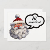 Santa Post Card Feiertagspostkarte (Vorne/Hinten)