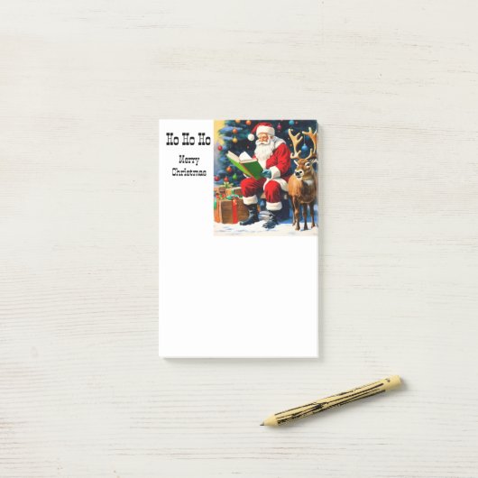 Santa Post-it-Hinweise Post-it Klebezettel (Auf Schreibtisch)