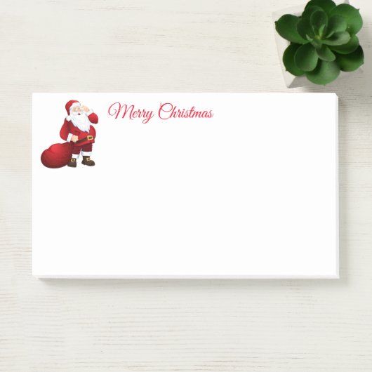 Santa Post it Notes Post-it Klebezettel (Büro)