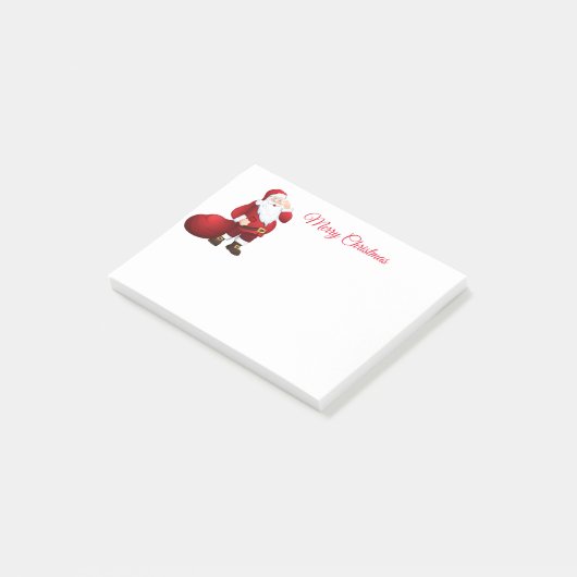 Santa Post it Notes Post-it Klebezettel (angewinkelt)