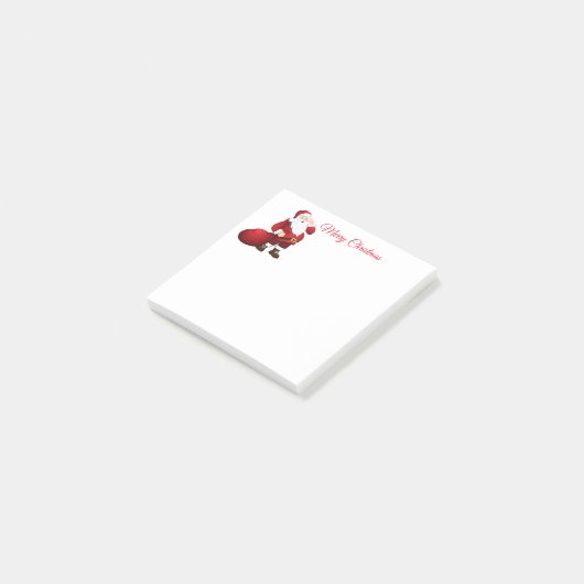 Santa Post it Notes Post-it Klebezettel (angewinkelt)