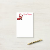 Santa Post it Notes Post-it Klebezettel (Auf Schreibtisch)