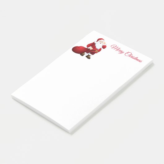 Santa Post it Notes Post-it Klebezettel (angewinkelt)
