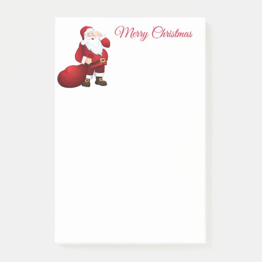 Santa Post it Notes Post-it Klebezettel (Vorderseite)