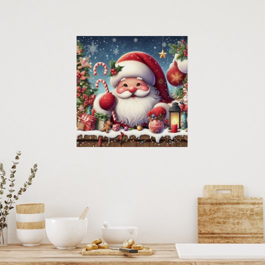 Santa Poster (Küche)