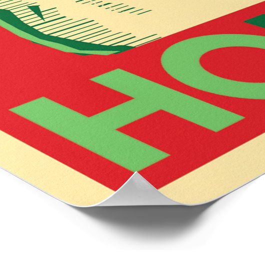 Santa Poster - HoHoHo (Ecke)