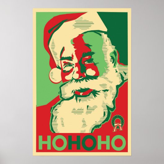 Santa Poster - HoHoHo (Vorne)