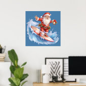 Santa Poster surfen (Heimbüro)