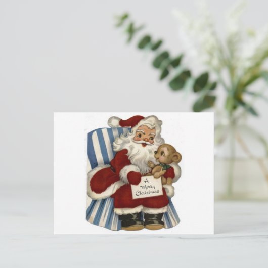 Santa Postkarte (Stehend Vorderseite)