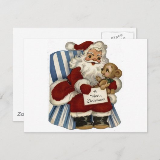 Santa Postkarte (Vorne/Hinten)