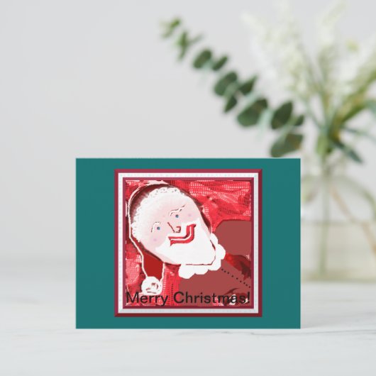Santa Postkarte (Stehend Vorderseite)