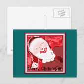 Santa Postkarte (Vorne/Hinten)
