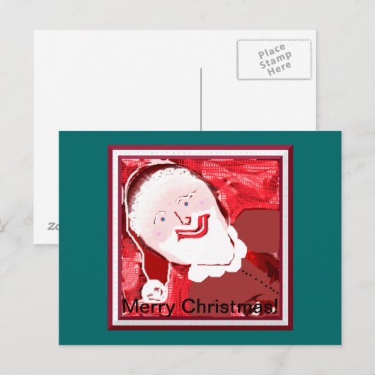 Santa Postkarte (Vorne/Hinten)