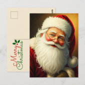 Santa Postkarte (Vorne/Hinten)