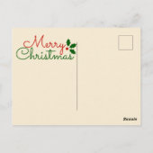 Santa Postkarte (Rückseite)