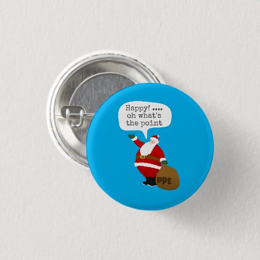 Santa PPE Button (Vorne & Hinten)