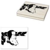 Santa Profil mit der Kunst der heiligen Abbildung Gummistempel (Stempel)